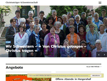 Tablet Screenshot of christustraeger-schwestern.de